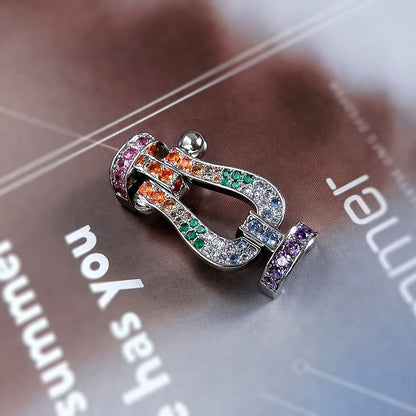 [NOBLE AURA]FORCE LARGE HORSESHOE  COLORED DIAMOND BRACELET ROSE GOLD