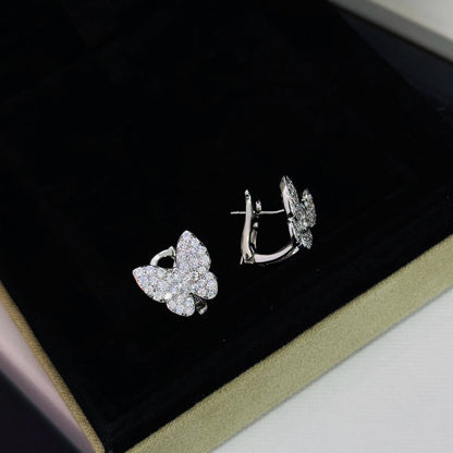 [NOBLE AURA]BUTTERFLY ALL DIAMOND EARRINGS