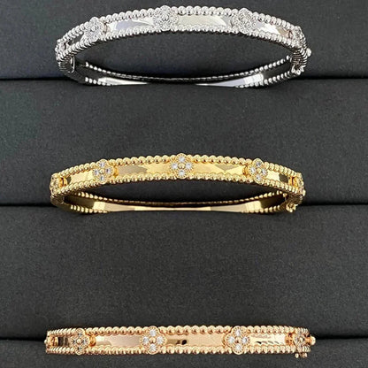 [NOBLE AURA]CLOVER BRACELET 4MM DIAMONDS