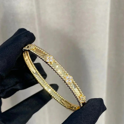 [NOBLE AURA]CLOVER BRACELET 4MM DIAMONDS