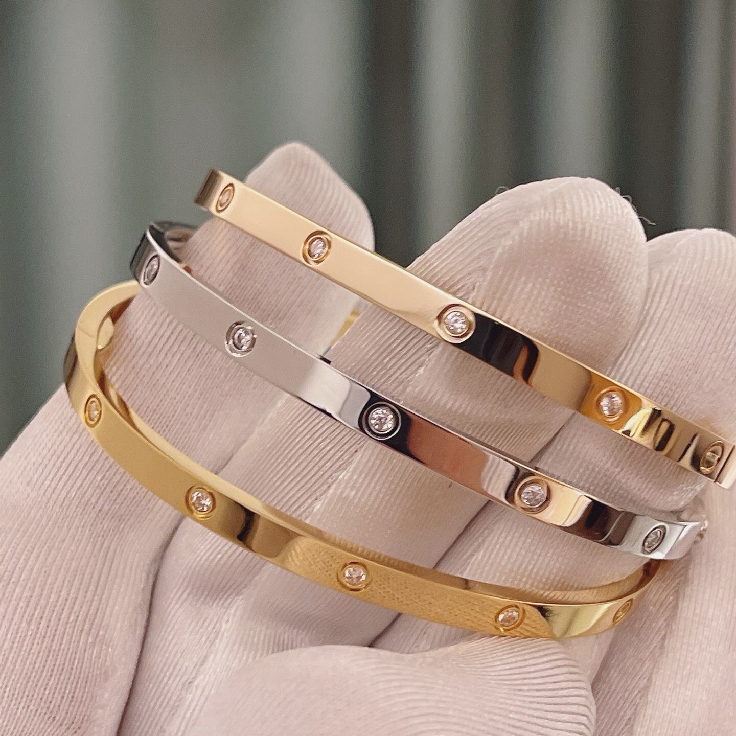 [NOBLE AURA]LOVE BRACELET 3.65MM 10 DIAMONDS