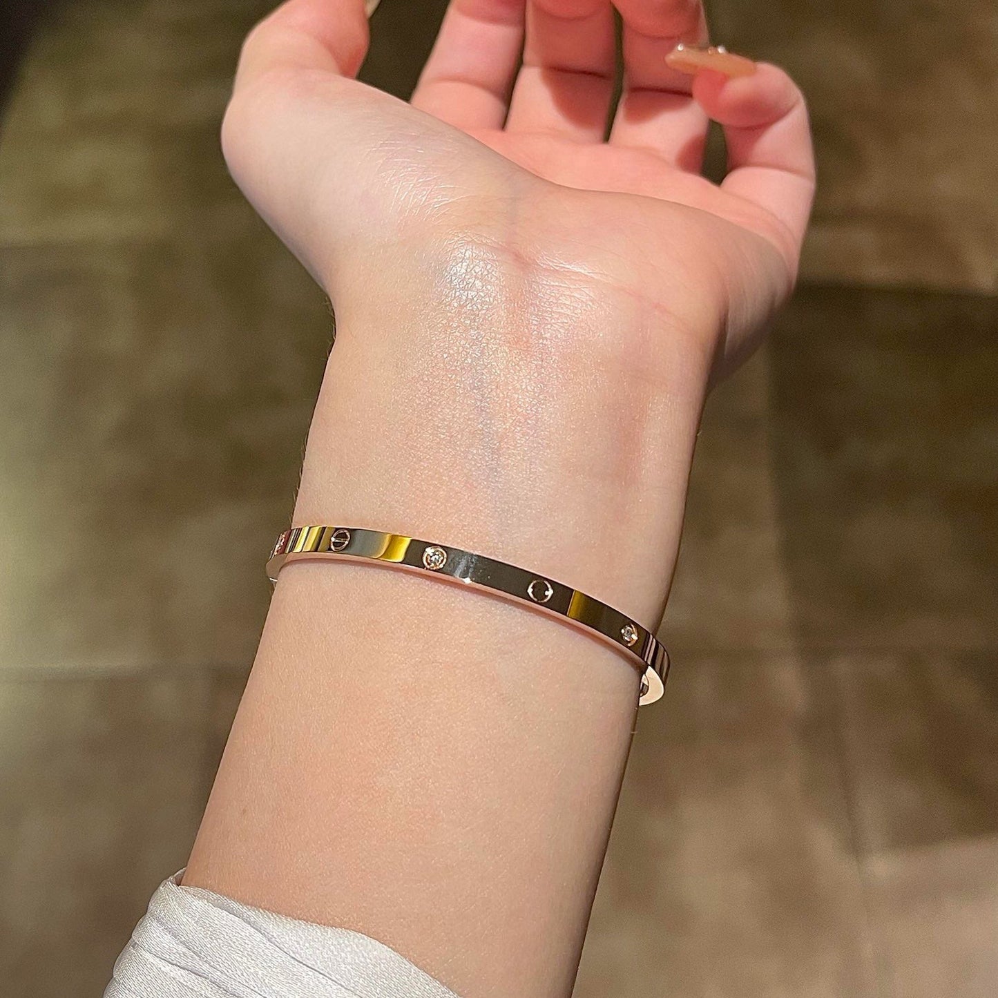 [NOBLE AURA]LOVE BRACELET 3.65MM 6 DIAMONDS