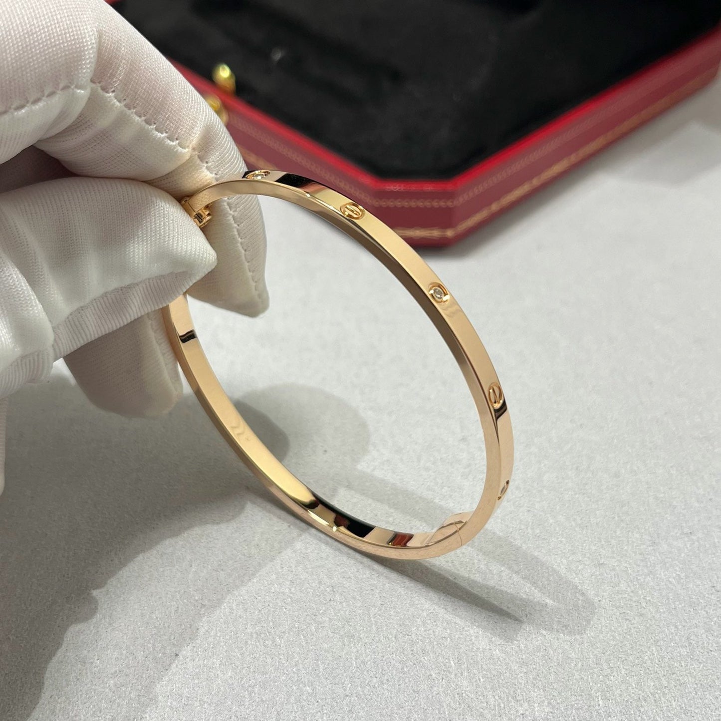 [NOBLE AURA]LOVE BRACELET 3.65MM 6 DIAMONDS