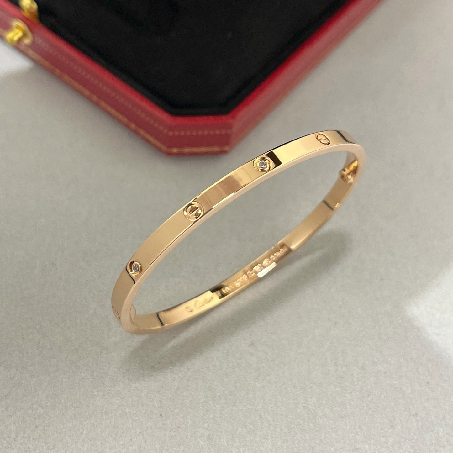 [NOBLE AURA]LOVE BRACELET 3.65MM 6 DIAMONDS