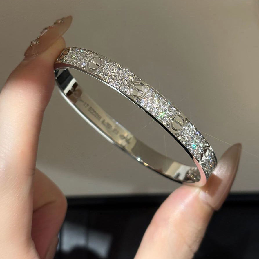 [NOBLE AURA]LOVE BRACELET 6.1MM DIAMOND-PAVED