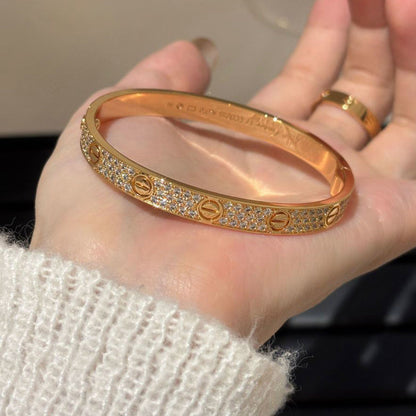 [NOBLE AURA]LOVE BRACELET 6.1MM DIAMOND-PAVED
