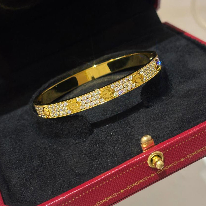 [NOBLE AURA]LOVE BRACELET 6.1MM DIAMOND-PAVED