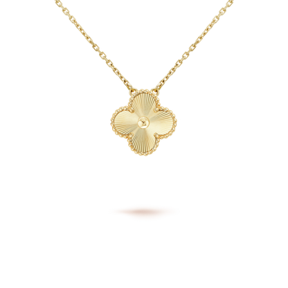 [NOBLE AURA]CLOVER 15MM LASER NECKLACE