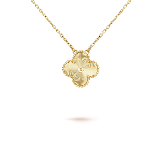 [NOBLE AURA]CLOVER 15MM LASER NECKLACE