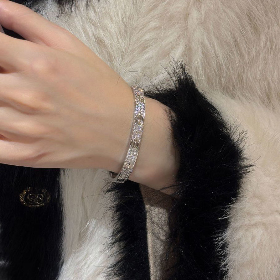 [NOBLE AURA]LOVE BRACELET 6.1MM DIAMOND-PAVED