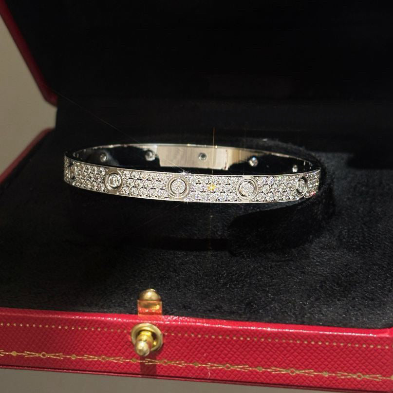 [NOBLE AURA]LOVE BRACELET 6.1MM DIAMOND-PAVED 10 BIG DIAMONDS