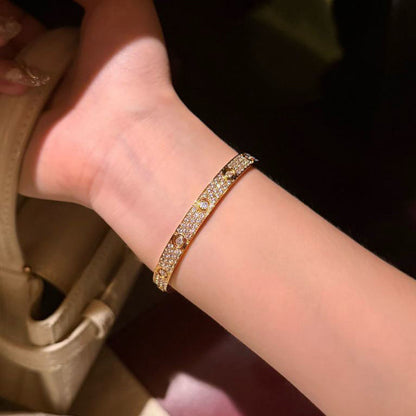 [NOBLE AURA]LOVE BRACELET 6.1MM DIAMOND-PAVED 10 BIG DIAMONDS