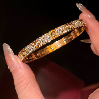 [NOBLE AURA]LOVE BRACELET 6.1MM DIAMOND-PAVED 10 BIG DIAMONDS