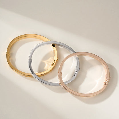 [NOBLE AURA]LOVE BRACELET 6.1MM DIAMOND-PAVED