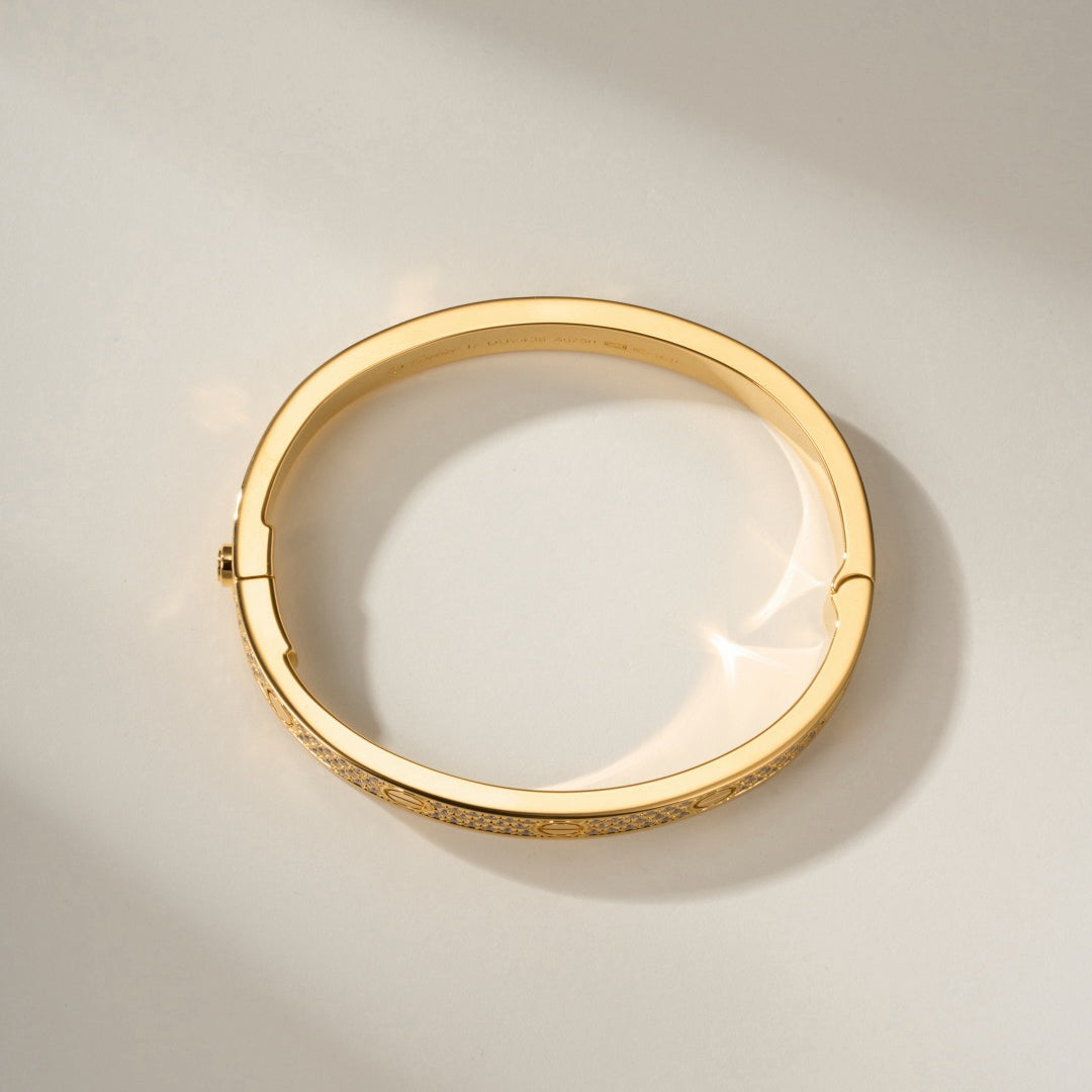 [NOBLE AURA]LOVE BRACELET 6.1MM DIAMOND-PAVED