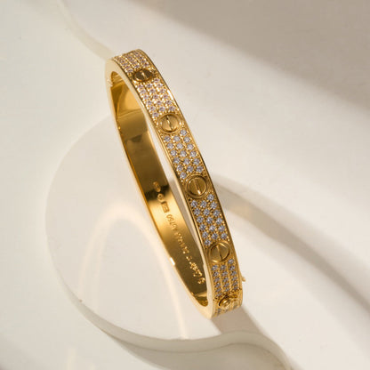 [NOBLE AURA]LOVE BRACELET 6.1MM DIAMOND-PAVED