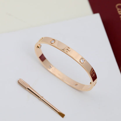 [NOBLE AURA]LOVE BRACELET 6.1MM 4 DIAMONDS