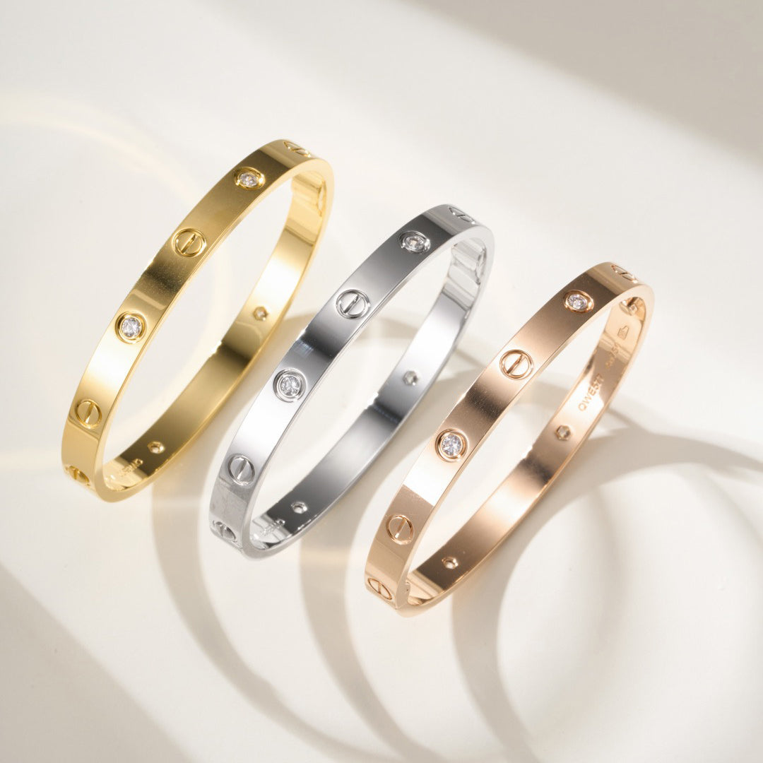 [NOBLE AURA]LOVE BRACELET 6.1MM 4 DIAMONDS