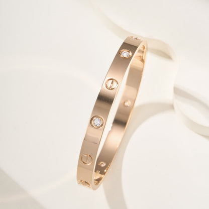 [NOBLE AURA]LOVE BRACELET 6.1MM 4 DIAMONDS