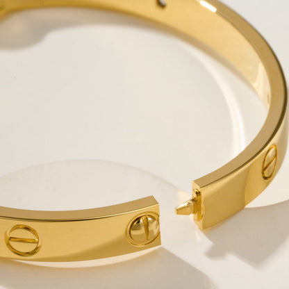 [NOBLE AURA]LOVE BRACELET 6.1MM 4 DIAMONDS