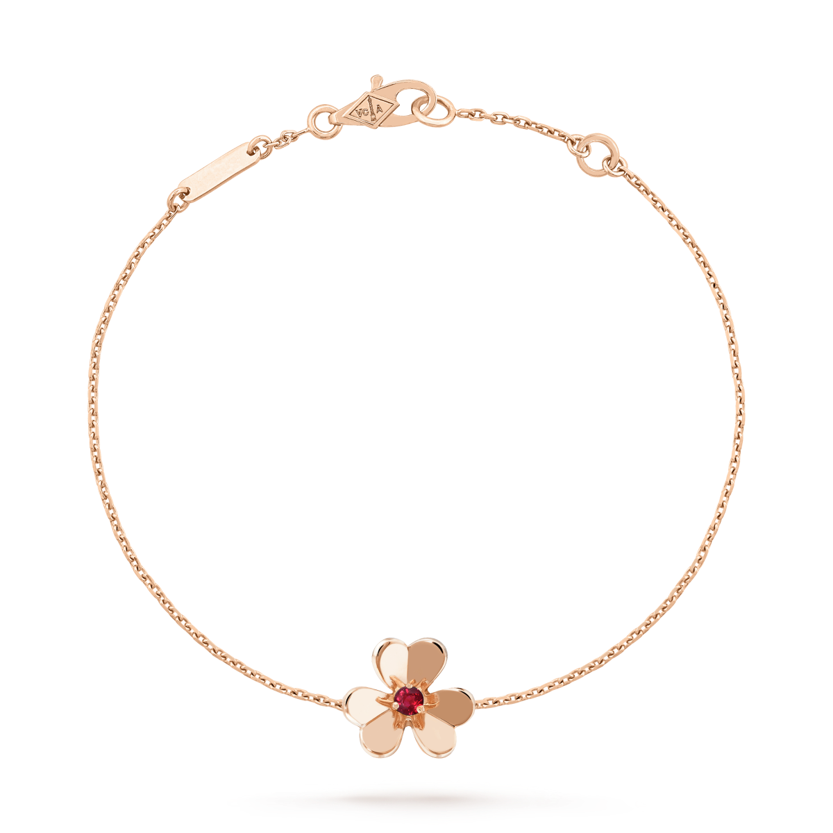 [NOBLE AURA]FRIVOLE GOLD FLOWER PINK MALACHITE BRACELET