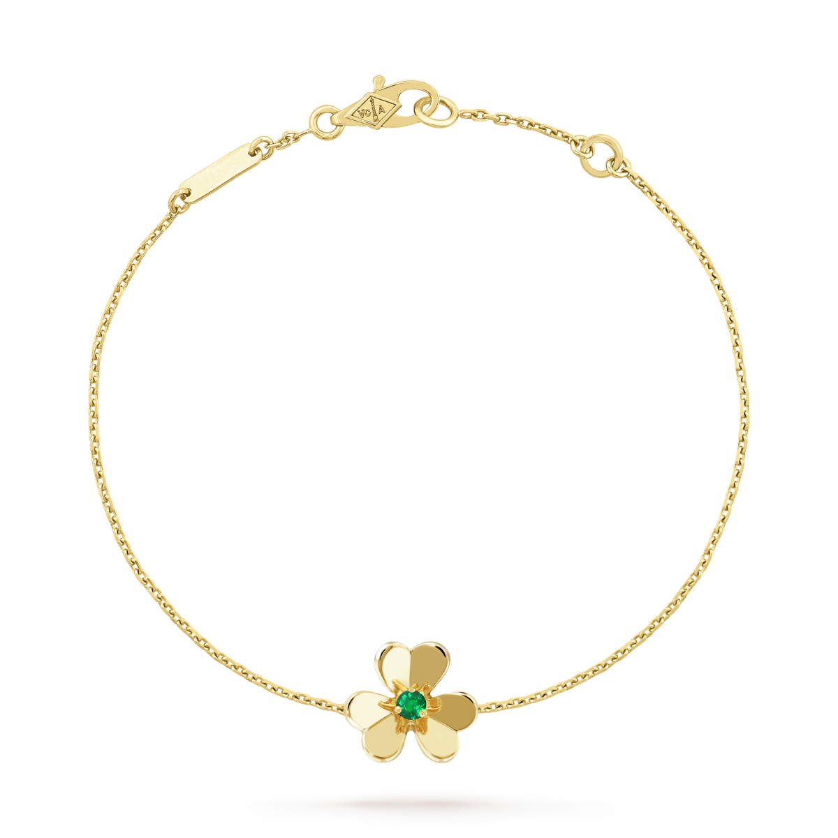 [NOBLE AURA]FRIVOLE GOLD FLOWER PINK MALACHITE BRACELET