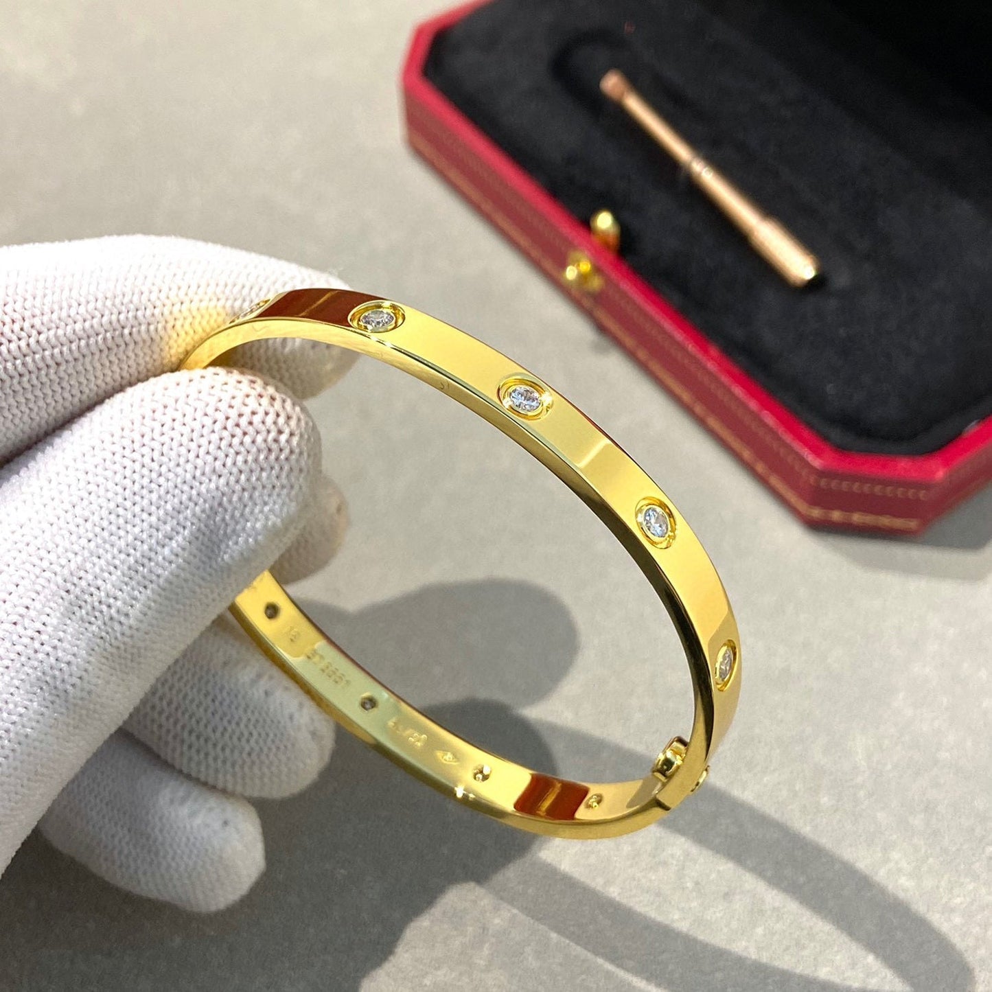 [NOBLE AURA]LOVE BRACELET 6.1MM 10 DIAMONDS