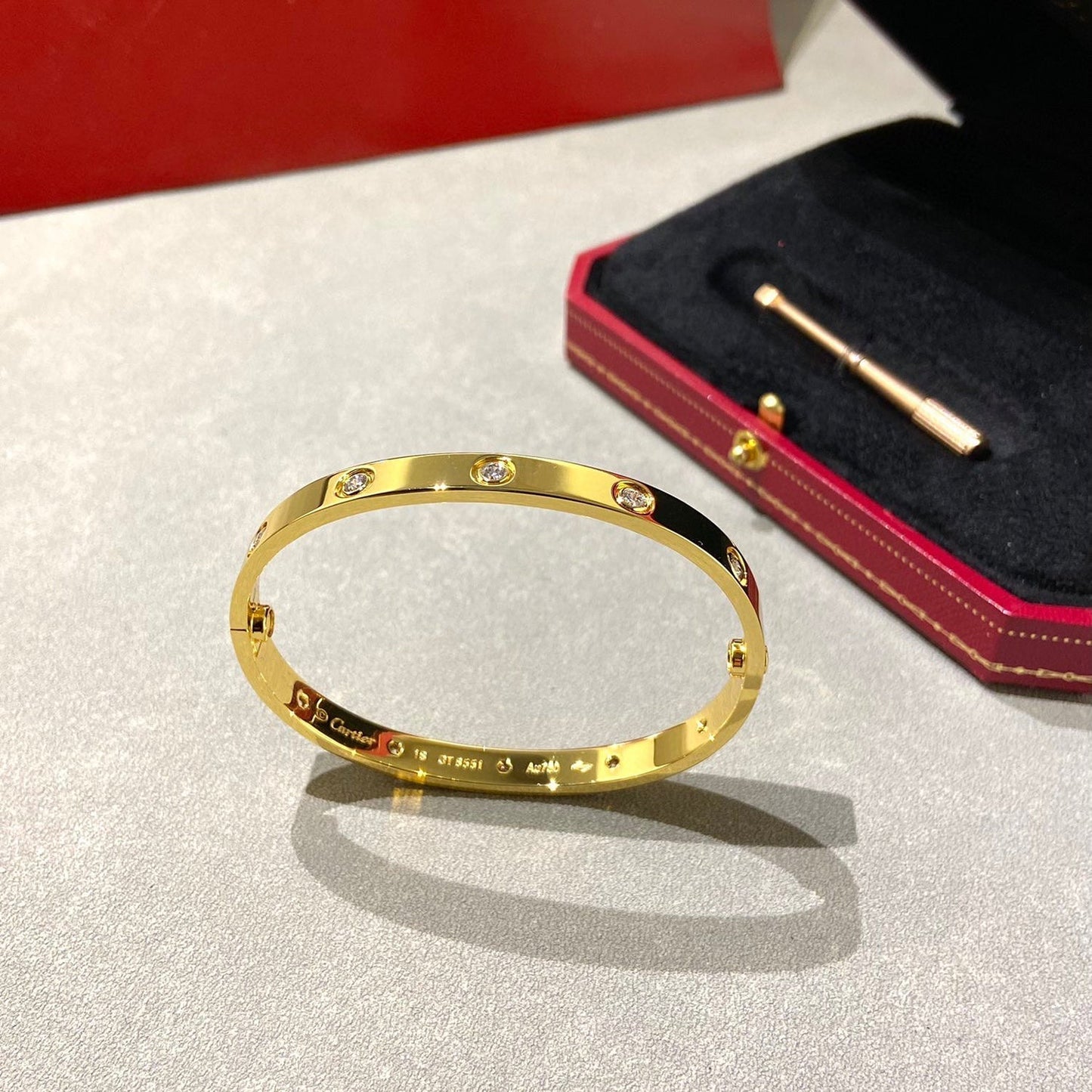 [NOBLE AURA]LOVE BRACELET 6.1MM 10 DIAMONDS