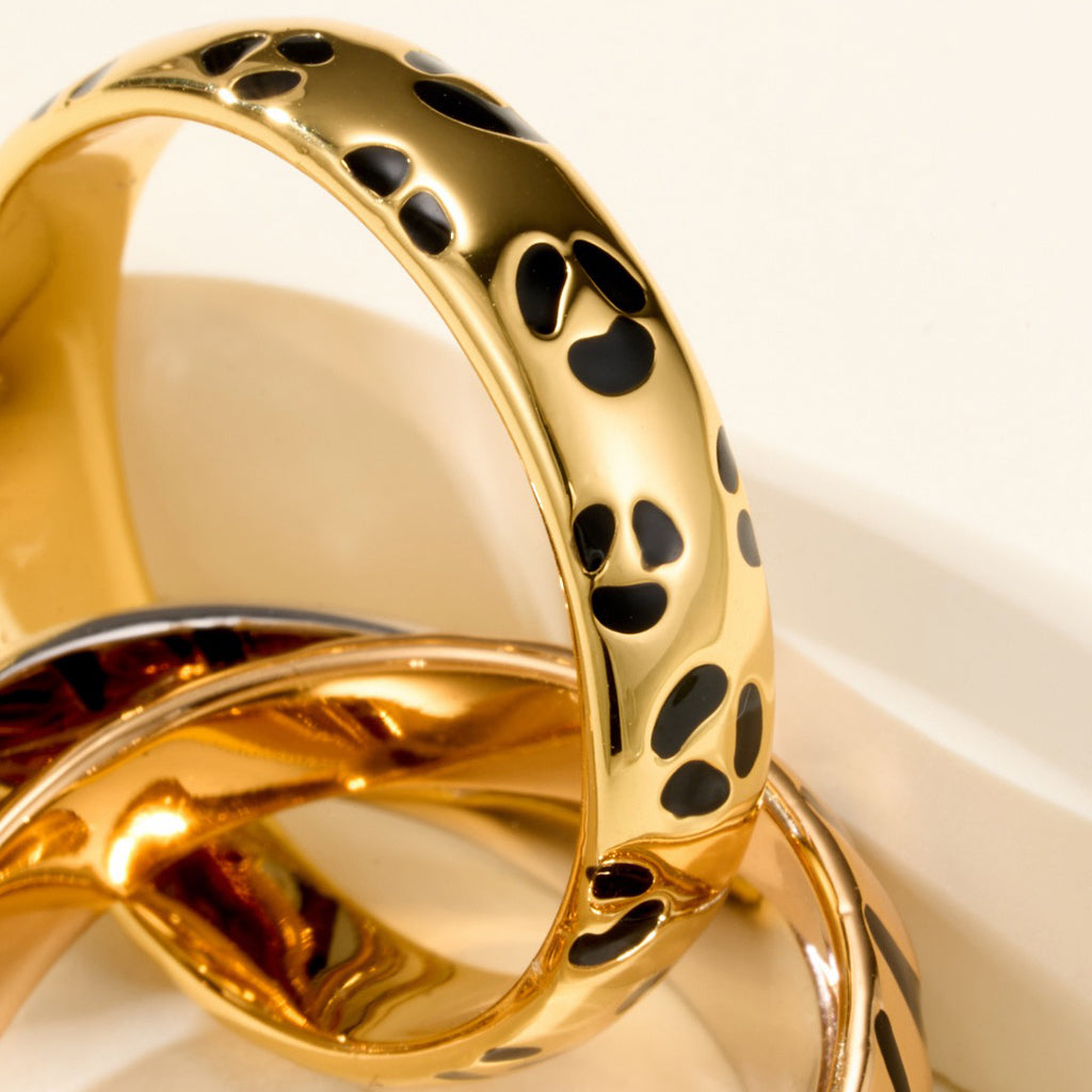 [NOBLE AURA]TRINITY  RING LEOPARD PRINT