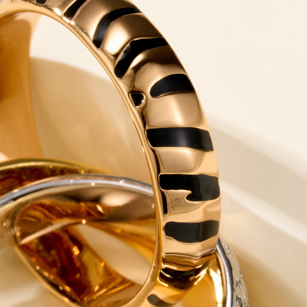 [NOBLE AURA]TRINITY  RING LEOPARD PRINT