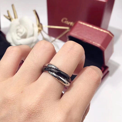 [NOBLE AURA]TRINITY 3.2MM RING BLACK CERAMIC