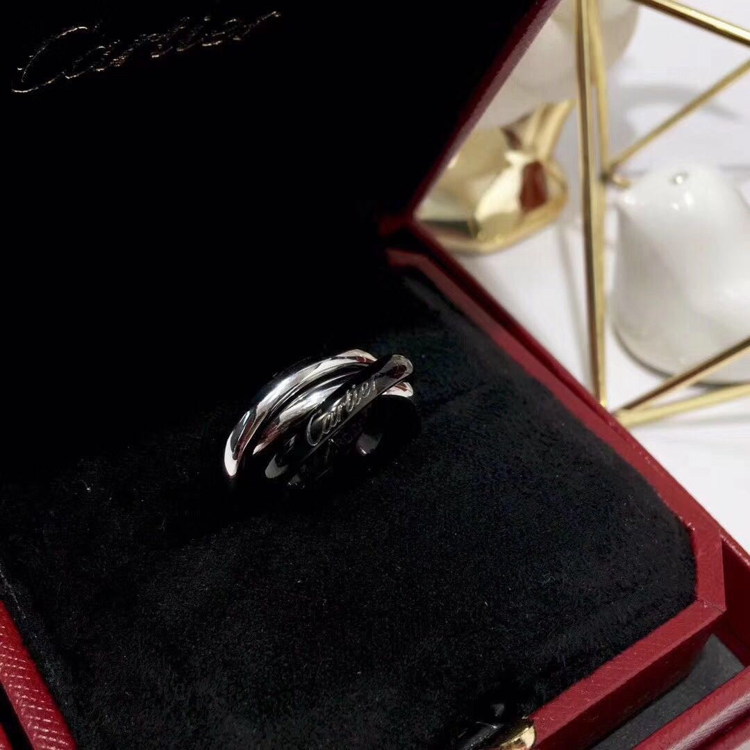 [NOBLE AURA]TRINITY 3.2MM RING BLACK CERAMIC