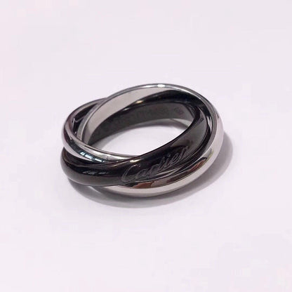 [NOBLE AURA]TRINITY 3.2MM RING BLACK CERAMIC