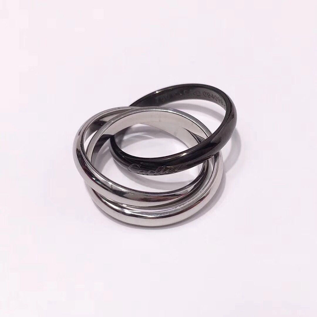 [NOBLE AURA]TRINITY 3.2MM RING BLACK CERAMIC