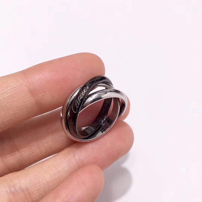 [NOBLE AURA]TRINITY 3.2MM RING BLACK CERAMIC