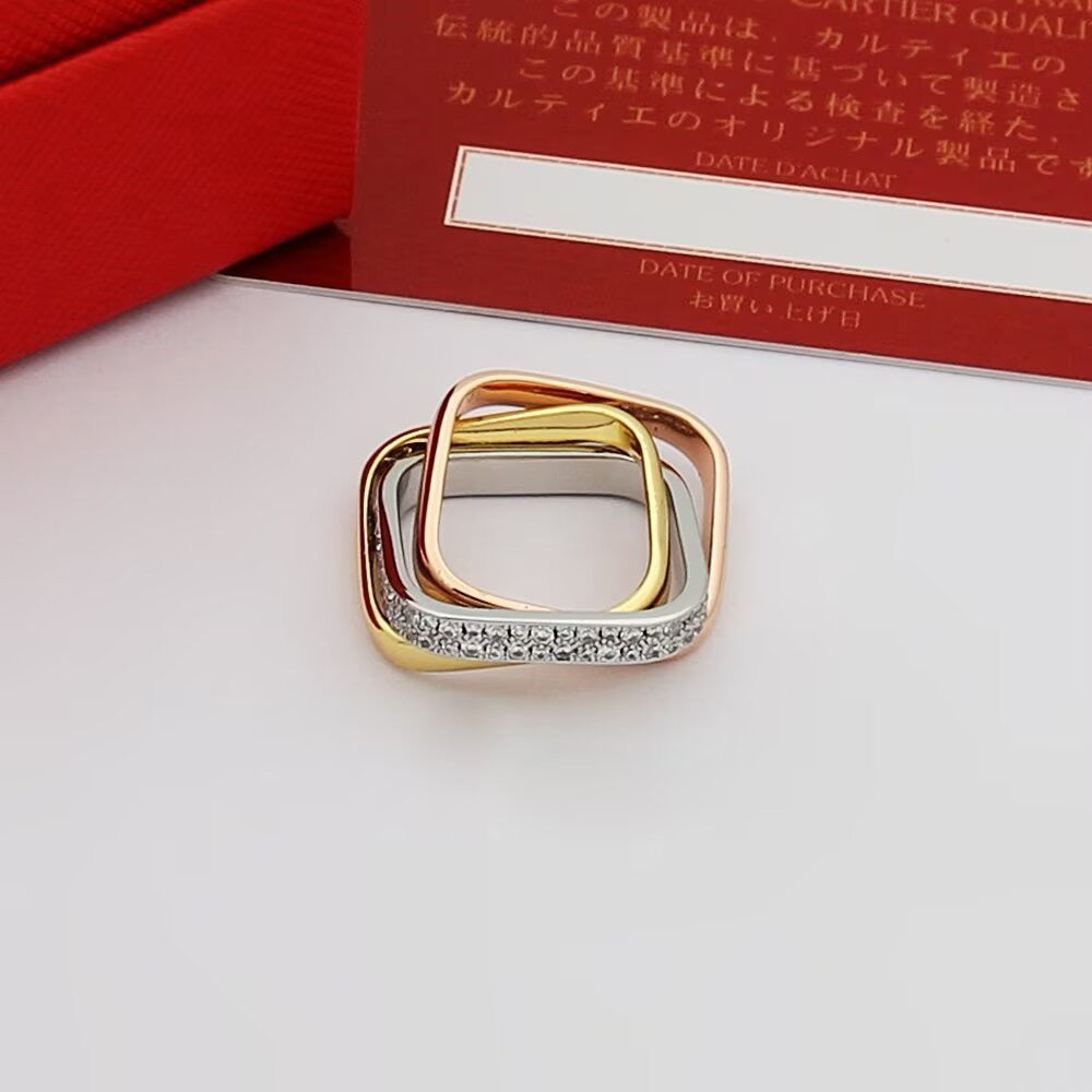 [NOBLE AURA] TRINITY 3.5MM CUSHION RING COLLECTION