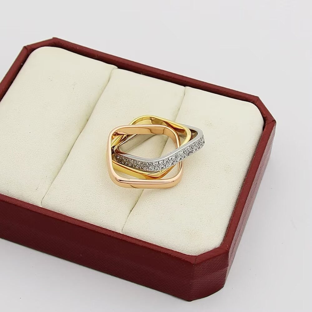 [NOBLE AURA] TRINITY 3.5MM CUSHION RING COLLECTION
