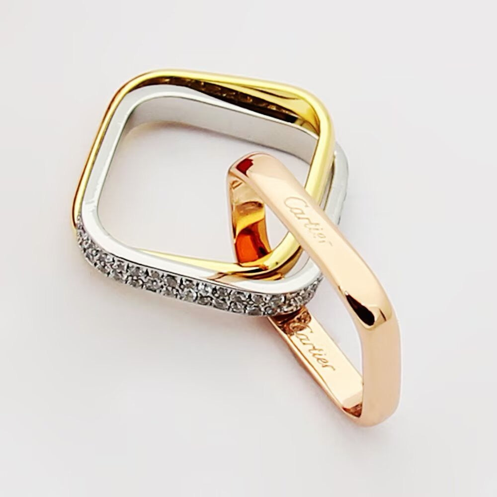 [NOBLE AURA] TRINITY 3.5MM CUSHION RING COLLECTION