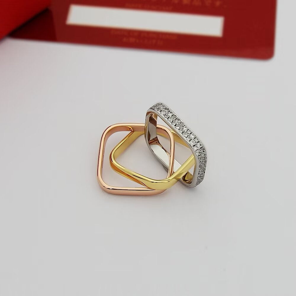 [NOBLE AURA] TRINITY 3.5MM CUSHION RING COLLECTION