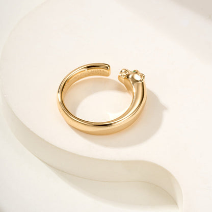 [NOBLE AURA] PANTHERE NO DIAMOND SMALL RING