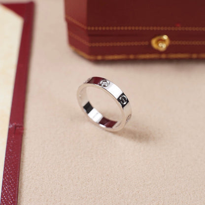 [NOBLE AURA] LOVE 4MM 1 DIAMOND RING