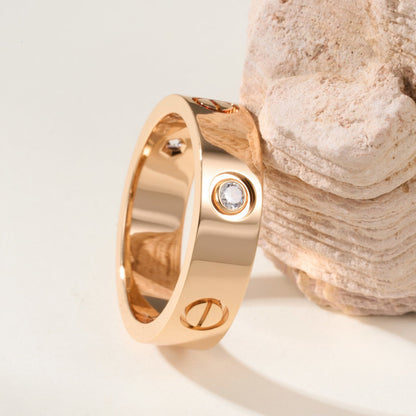 [NOBLE AURA] LOVE 4MM 1 DIAMOND RING