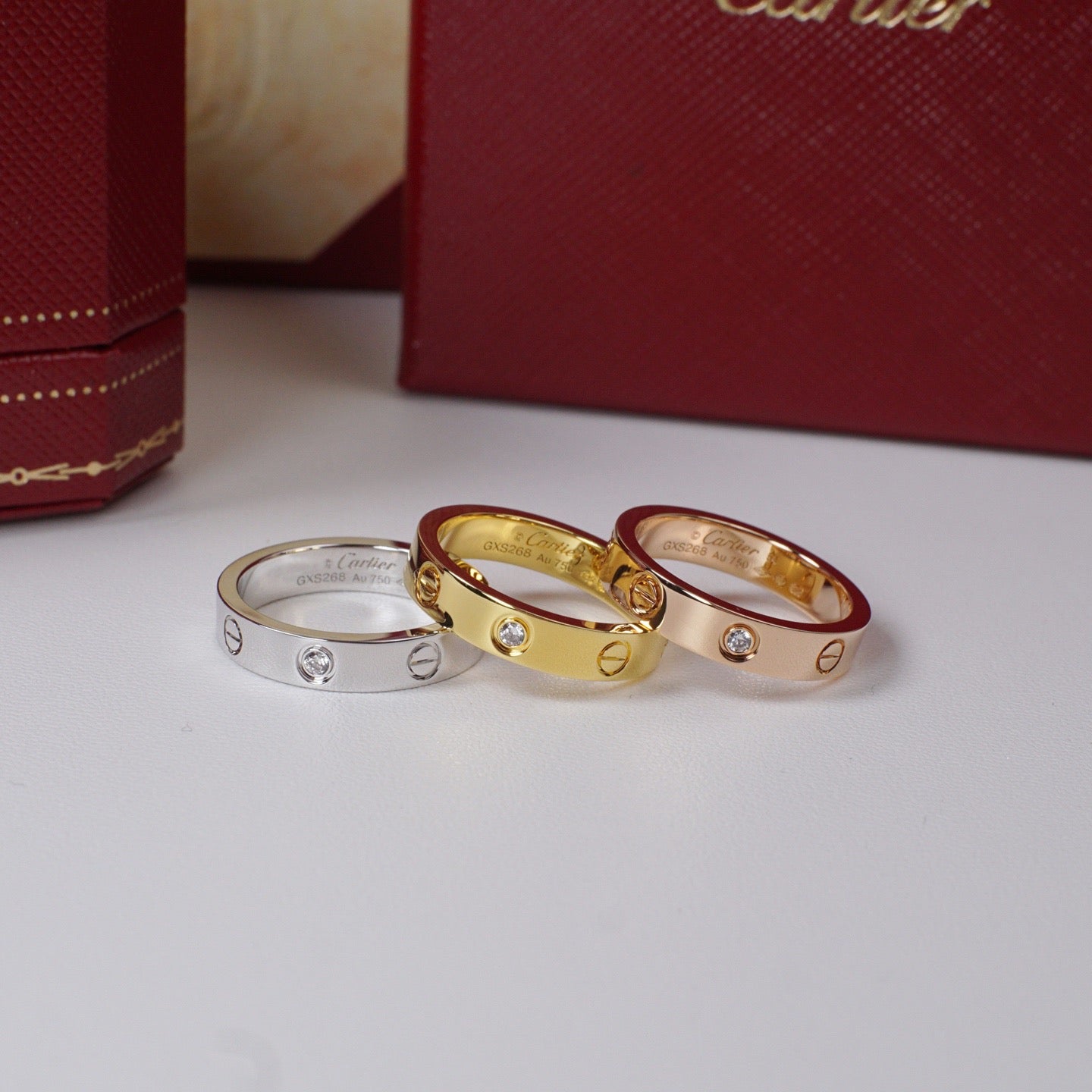 [NOBLE AURA] LOVE 4MM 1 DIAMOND RING