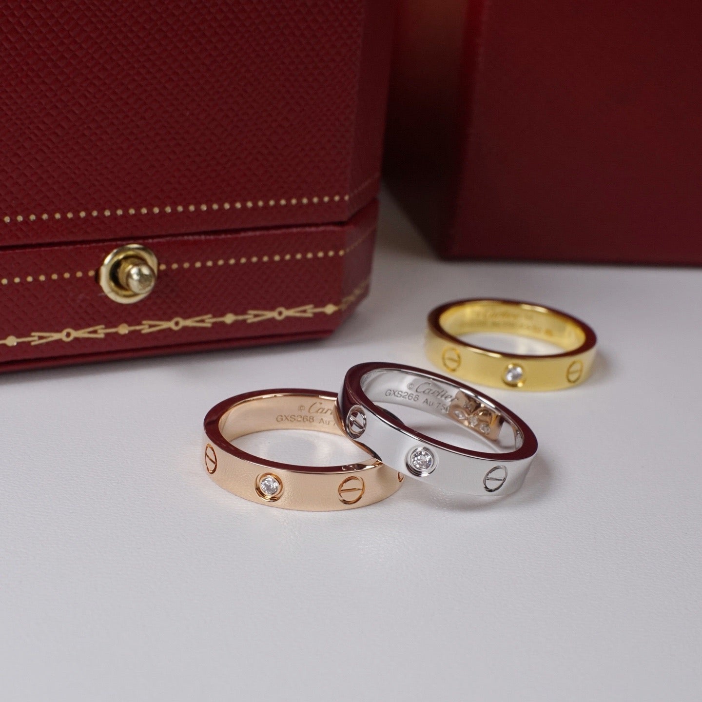 [NOBLE AURA] LOVE 4MM 1 DIAMOND RING
