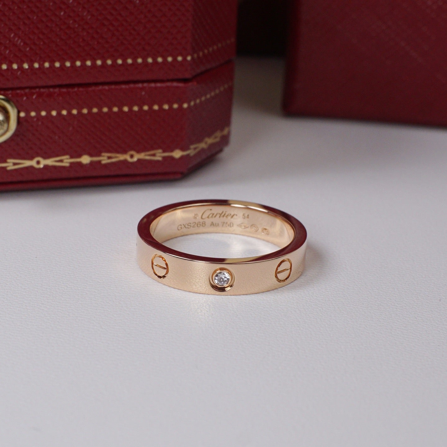 [NOBLE AURA] LOVE 4MM 1 DIAMOND RING