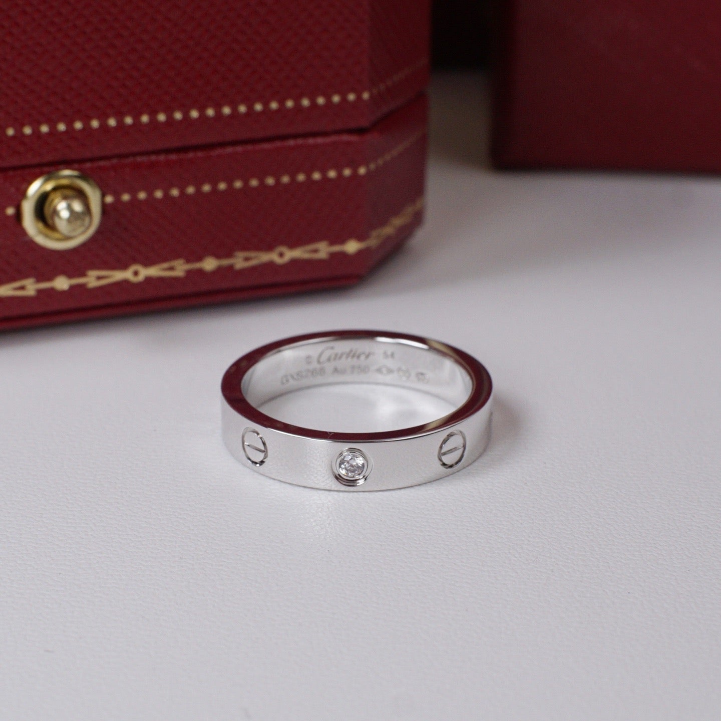 [NOBLE AURA] LOVE 4MM 1 DIAMOND RING