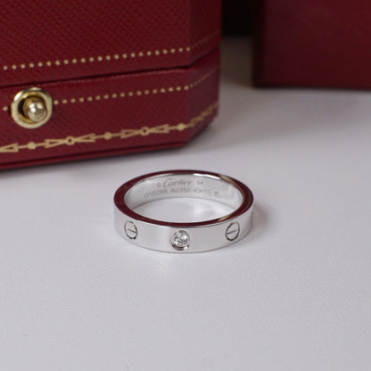 [NOBLE AURA] LOVE 4MM 1 DIAMOND RING