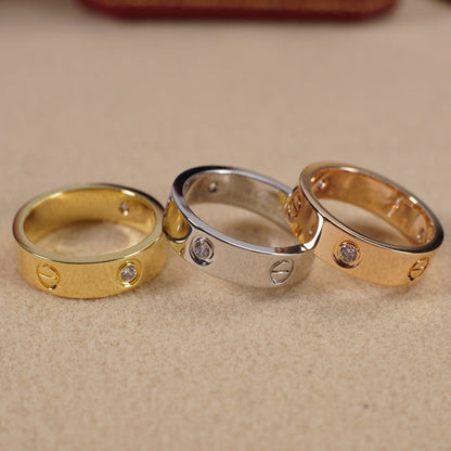 [NOBLE AURA] LOVE 5.5MM 3 DIAMOND RING