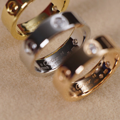 [NOBLE AURA] LOVE 5.5MM 3 DIAMOND RING