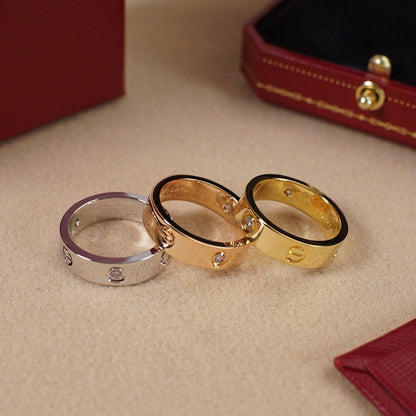 [NOBLE AURA] LOVE 5.5MM 3 DIAMOND RING